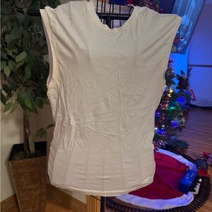 H&M Cream Muscle Tee